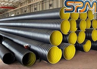 100 lük su borusu: Kanalizasiya borusu, Qofralı, Plastik, 400 mm, Yeni — 1