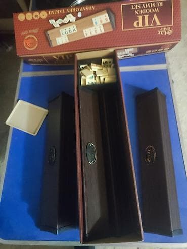 VIP Wooden Rummy Set – ahşap okey/ramin dəsti - Brend: Ahsap Okey