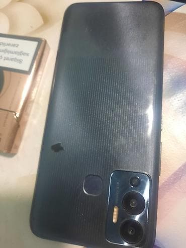 ТВ и видео: Tecno Spark 8C, 64 ГБ, цвет - Голубой, Битый — 2