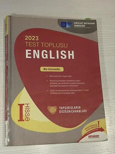 İngilis dili Testlər 11-ci sinif, DİM, 1-ci hissə, 2023 il