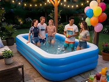 baseyn: 🌊 Elektron Nasos HƏDİYYƏ! 🎁 INTEX Şişmə Hovuz – Yay üçün ideal seçim! — 1