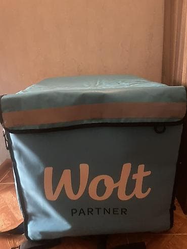 bolt sunka: Wolt Partner termo çatdırılma çantası - Rəng: Göy, yanlarda reflektor — 2
