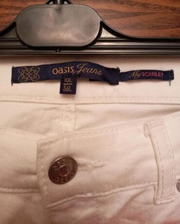 женские классические леггинсы: Ağ cinsdi qadın şalvarıdı — 1