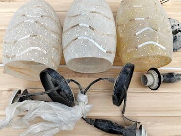 Digər ev dekoru: Çılçıraq, 3 lampa, Şüşə — 2