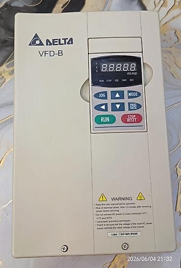 ford stop: Delta VFD-B frekans çeviricisi (VFD015S43A) 5.5 Kw - Seriya: VFD-B - — 1