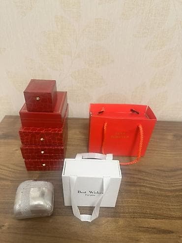 toxuma saplar: Hədiyyə paketi, rəng - Qırmızı — 3