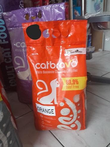 şotland pişiklər: Məhsullar: Pişik qumu və quru yem çeşidləri 1) Catbravo White — 7