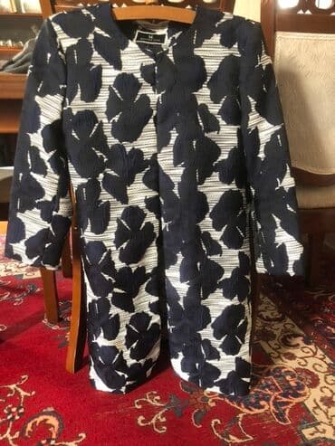 kisi pencekleri: Olcu S-M - Rəng: tünd lacivərt və ağ - Naqış: iri floral (çiçək) — 1