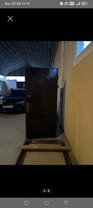 damir qapı: 240sm*1m təmiz rus dəmiri Dəmir giriş qapısı - Material: qalın — 2