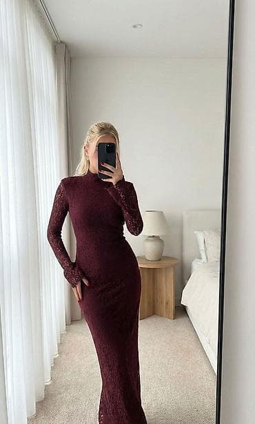 Личные вещи: Qadın geyimləri – dəst və paltarlar 1) Bordo kofta + ətək dəsti - — 3