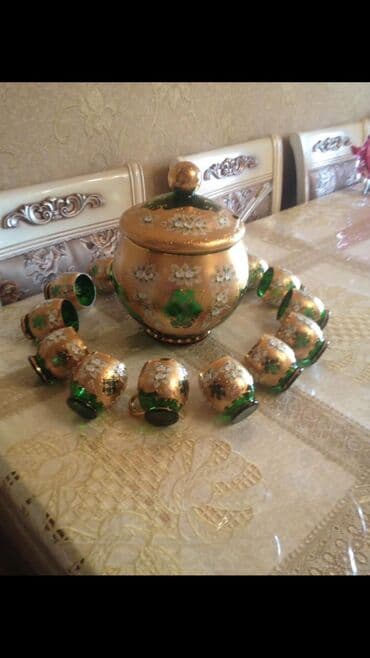 вазы для фруктов и конфет: Şüşə/kristal dekorativ meyvə qabı - Material: qalın şüşə/kristal - — 9