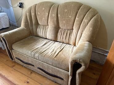 продажа дивана бу: Раскладной диван, Б/у, Раскладной, Без подьемного механизма, Нет доставки — 2