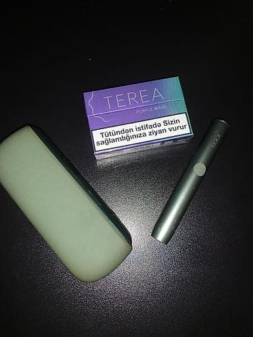 yun koftalar: IQOS ILUMA (yaşıl rəng) tütün qızdırma cihazı və TEREA Purple Wave — 2