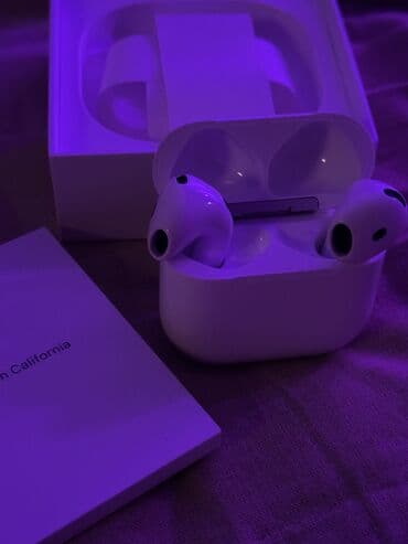 baseus airpods w04: Simsiz (Bluetooth) Qulaqcıqlar, Apple, rəng - Ağ — 4