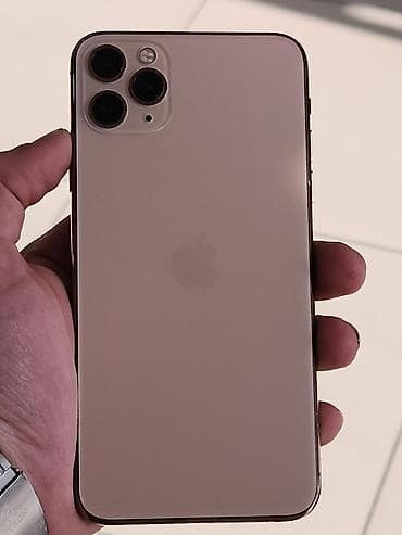 iphone 13 pro max case: IPhone 11 Pro Max, 64 GB, Matte Gold, Barmaq izi, Face ID — 1