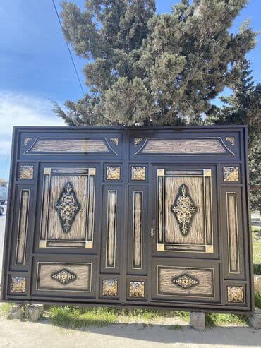 ən ucuz darvazalar: Eni-3 Hündürlük-2.60 Çərçivə-8lik Şveller,List-2.5,Profil — 9