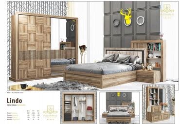 угловая тумба: Двуспальная кровать, 2 тумбы, Турция, Новый — 1