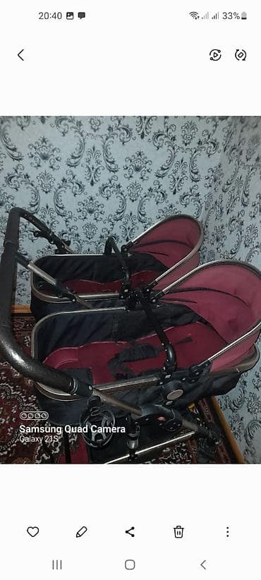 Коляски для двойни: Коляска для двойни, Б/у — 2