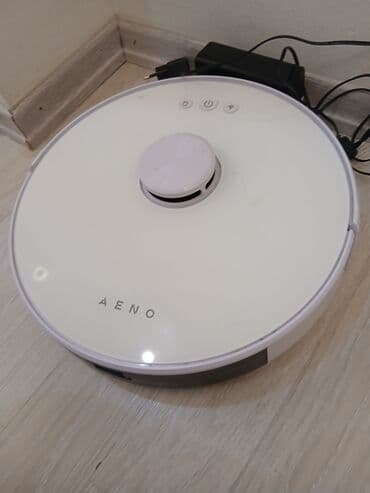 robot tozsoran azn: AENO robot tozsoran - Ağıllı robot tozsoran, dairəvi korpus, ağ rəng — 4
