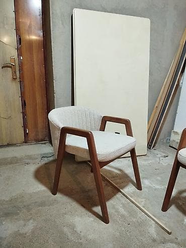 şuşə stollar: Mətbəx üçün, Qatlanmayan, Stul — 9