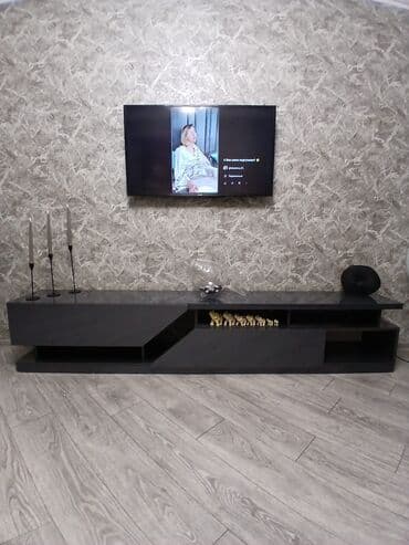 Sifarişlə mebel: Düz TV altlığı, Polkalı, Laminat — 1