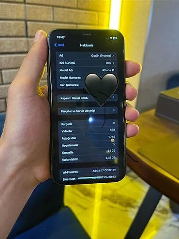 IPhone 11, 64 GB, Qara, Face ID, Simsiz şarj, Zəmanət — 3