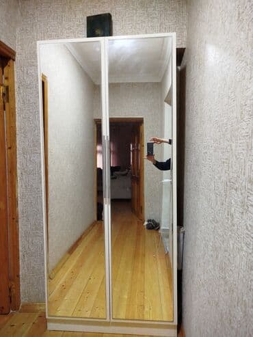 Masalar və oturacaqlar: İşlənmiş, Açılan, 2 qapılı Düz dolab, Qarderob, paltar dolabı, Azərbaycan — 1