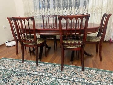 письменный стол купить: Qonaq otağı üçün, İşlənmiş, Açılan, Oval masa — 9
