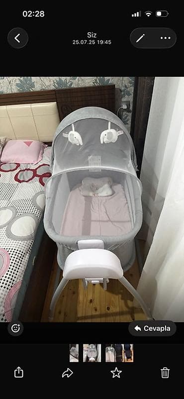 körpə çarpayıları: Oğlan və qız üçün, Dördbucaq, Beşik, Dəstsiz, Matras ilə, Yellənmə mexanizmsiz — 3