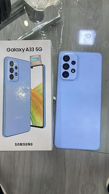 Samsung Galaxy A33 5G, rəng - Mavi, İki sim kartlı