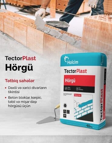 giper makina suvağı: Sement, A-Klass, M-400, Holcim, Pulsuz çatdırılma, Kredit var — 8