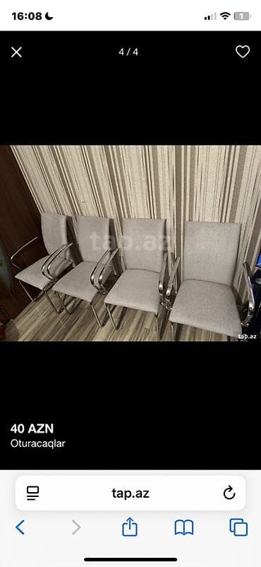 ucuz stol stul: Для кухни, 4 стула — 3