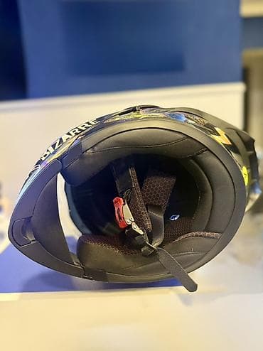 cg motor: Motorsiklet üçün tam üzlü kask – “BIZARRE” dizayn - Korpus: parlaq — 4