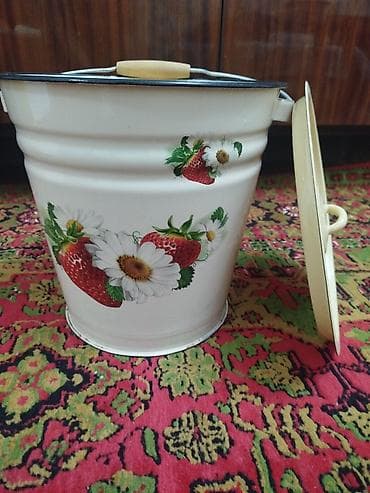 profil dəmir: Emallı dəmir vedrə və 2 ədəd emallı dərin qab Vədrə: - Həcm: 12 litr — 1