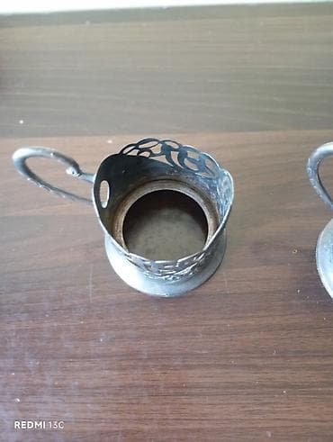 sufre: Məhsul: Metal fincanaltı (stəkan tutacağı) dəsti – 2 ədəd Təsvir: - — 3