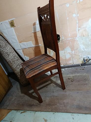 metbext stol: Yemək otağı dəsti – masa və stul(lar) - Material: taxta karkas — 2