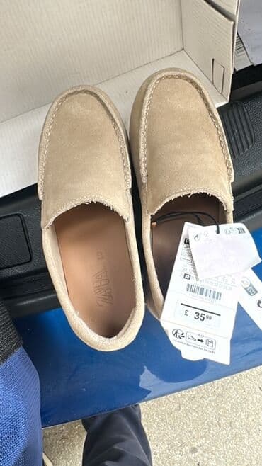 детские весенние туфли: Zara, Размер: 34, цвет - Бежевый, Новый — 1