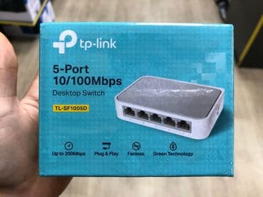 Modemlər və şəbəkə avadanlıqları: Switch "TP-Link 10/100mb" Salam Tp-Link 5-port switch Məhsula 6 ay