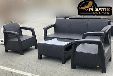 Yeni, 2 kreslo, Jurnal masası, Plastik, Türkiyə lalafo.az -da Yeni, 2 kreslo, Jurnal masası, Plastik, Türkiyə