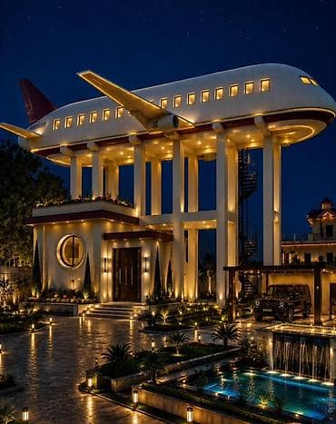 panel evler: Yeni muasir təyyarə dizaynda hotel Restoran çay evləri üçün — 3