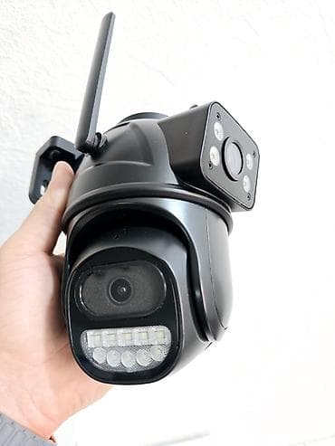 glazok kamera: 2 kamera Wi‑Fi PTZ açıq hava təhlükəsizlik kamerası - İki antenli — 1