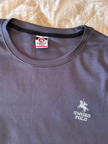 idman kişi şortları: Futbolka, M, rəng - Boz — 2