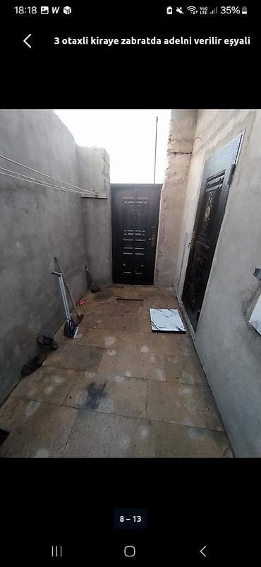 kirayə zabrat: 75 kv. m, 3 otaqlı, Kombi, Qaz, İşıq — 2
