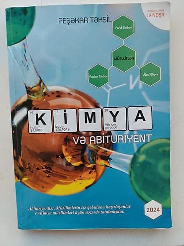 Məhsul: “Kimya və Abituriyent” – Peşəkar Təhsil seriyası, 2024, IV — 1