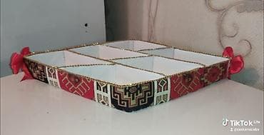 Ковры: Əl işləri ilə hazırlanmış dekorativ təşkilatçı/tray dəsti - Əl — 1