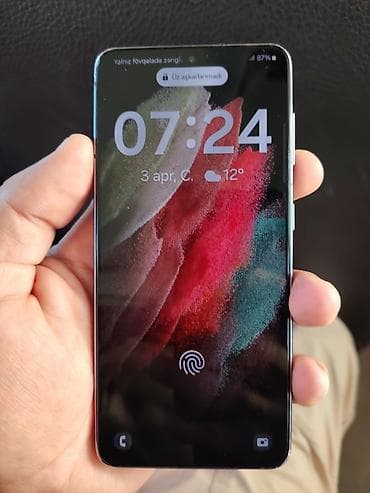 redmi not 10 kabro: Samsung Galaxy S21 5G, 128 GB, rəng - Qara, Barmaq izi — 1