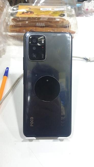 stasionar telefon: Poco X3 GT, 128 GB, rəng - Qara, Barmaq izi — 2