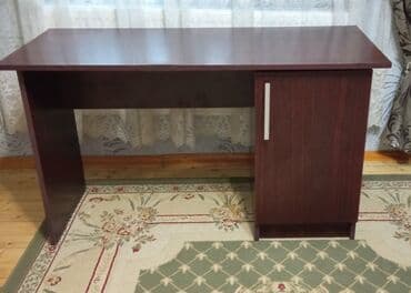 Вешалки: Masa – iş/ofis üçün - Material: laminat/LDSP (tünd qəhvəyi/maun rəng — 2