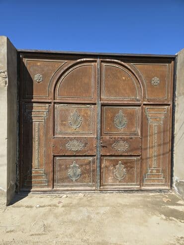 Окна: Железо Дворовые ворота, Распашные, Механические, цвет - Коричневый, Нет кредита — 1