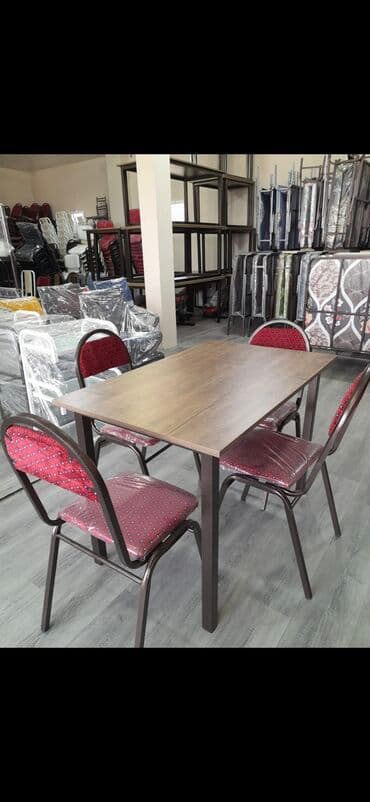 laminat qiyməti: Mətbəx üçün, Yeni, Dördbucaq masa, 4 stul — 2
